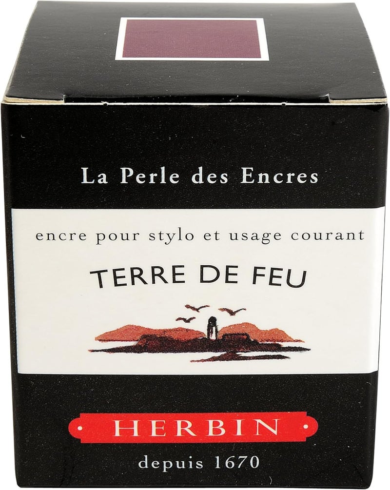 Jacques Herbin Herbin J 30 ml Ink Bottle - Terre de Feu (Land of Fire) for Fountain Pens - Image 2